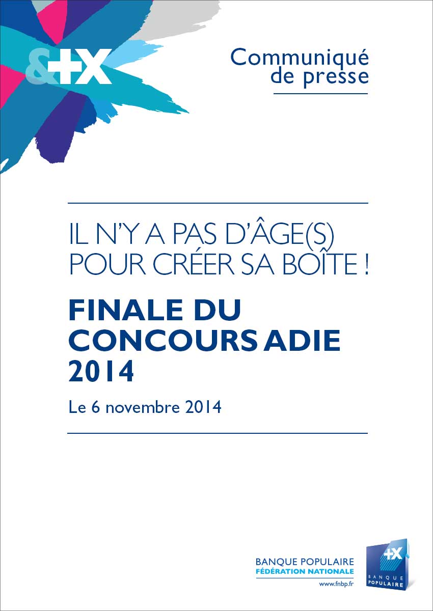 Communiqué de Presse - Finale du concours Adie 2014