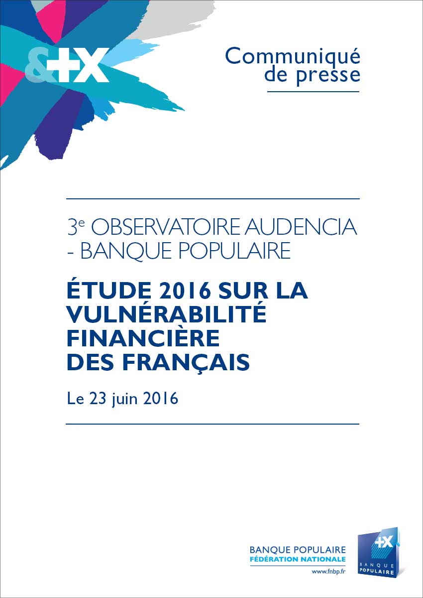 Communiqué de presse - 3e Observatoire Audencia - Banque Populaire