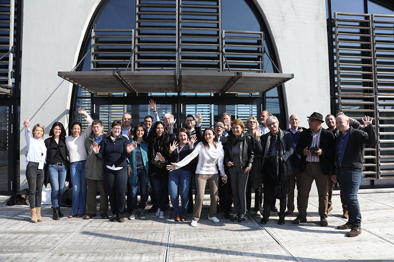 Les alumnis de CIBP Link en visite à la ferme urbaine de Bruxelles